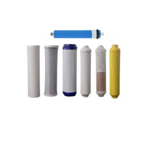 Complete Set Filters 1,2,3,4,5,6,7,8 (PP/GAC/CTO/Membrane/PO/MBS/ALK)
