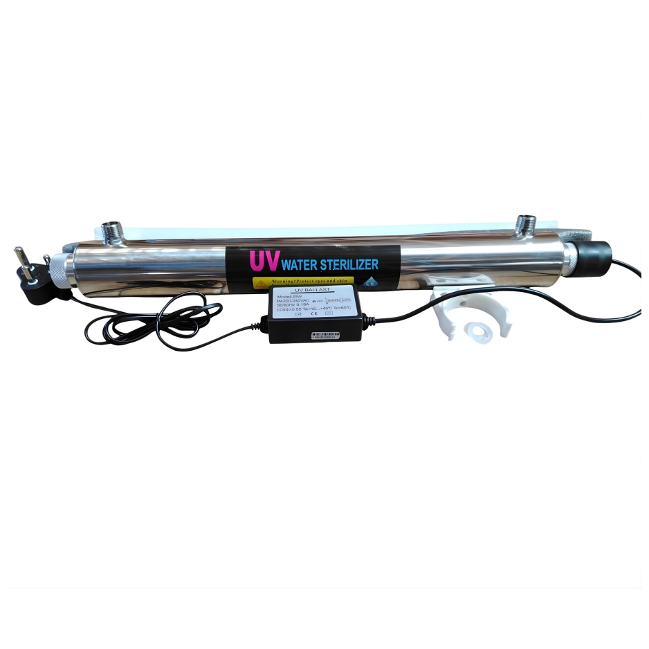 25 Watt UV-Light Stainless Steel, 1400L/H 1/2 inch Male 15mm