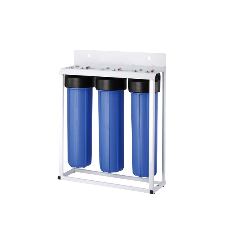 3 Stage Big Blue Water Filtration Purifier with Frame (PP/CTO/PP)