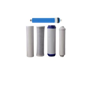 Complete Set Filters 1,2,3,4,5 (PP/GAC/CTO/Membrane/PO)