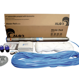 Borehole Pump 0.37KW + 1Ph Motor + CB + 40 Meters Cable + Rope + base plate + 3 Adaptors to fit HDPE
